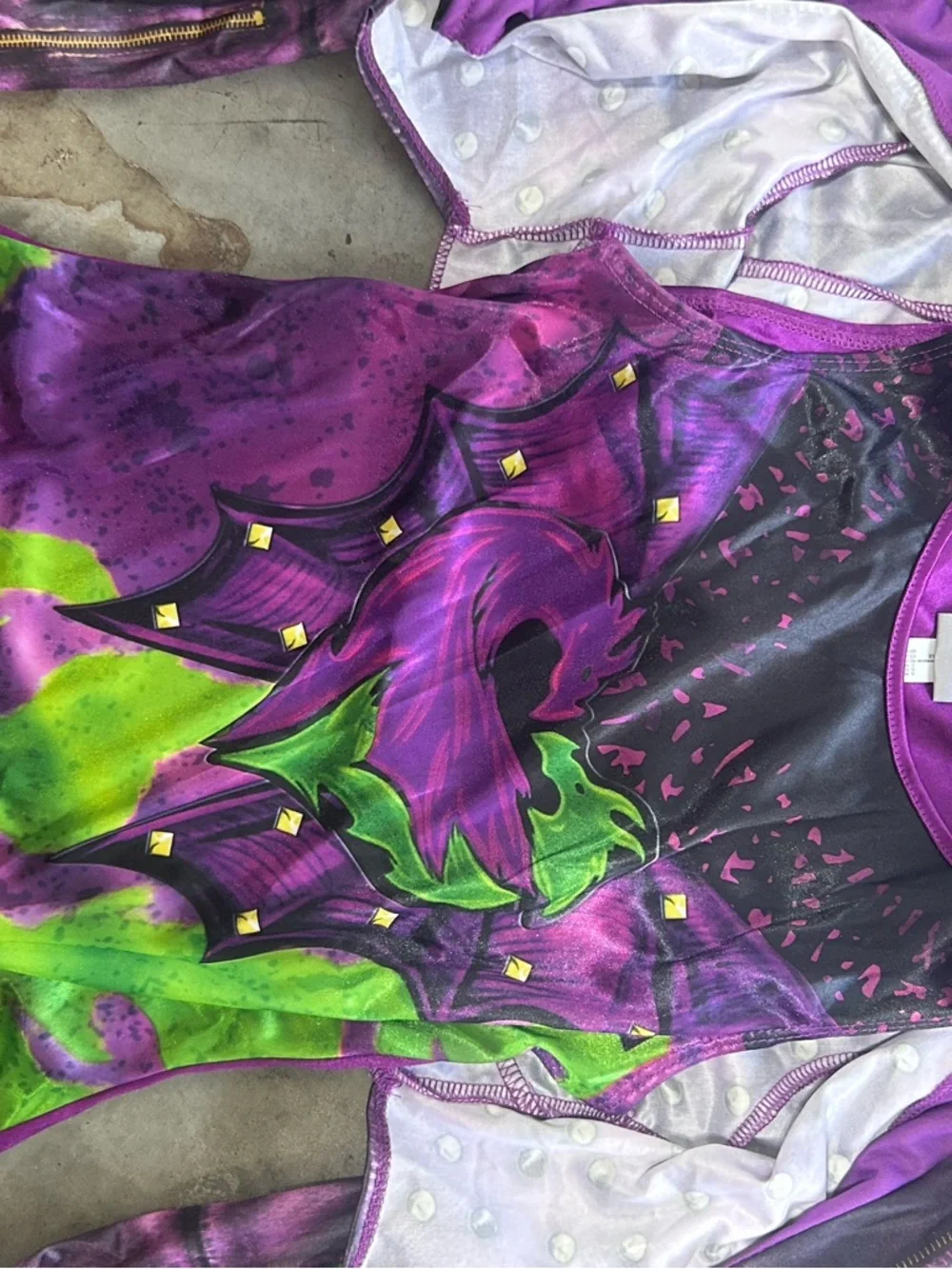 Disney Descendants Mal Purple & Green 3-piece Costume Set | Size Medium 8-10